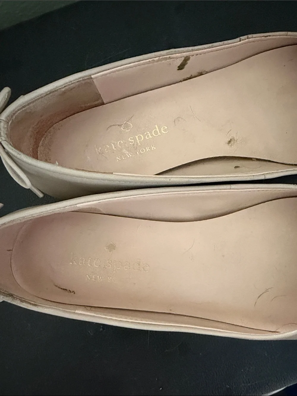 kate spade Pale Pink Leather Ballet Flats